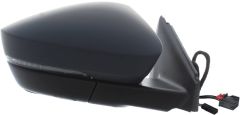 Skoda Karoq 2021-2025 Electric Heated Power Folding With Puddle Lamp & Lane Change Assist Primed (Suitable for Painting) Wing Mirror Unit Driver Side