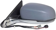 Jeep Compass 2017-2022 Electric Heated Power Folding With Puddle Lamp (Chrome Trim) Primed (Suitable for Painting) Wing Mirror Unit Passenger Side