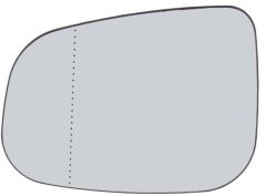 Volvo V70 2007-2011 Heated Clear Tinted Aspherical Wing Mirror Glass Passenger Side
