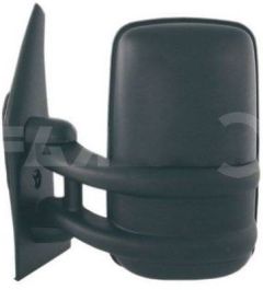 Nissan Interstar 2003-2010 Manual Long Arm Black Wing Mirror Unit Passenger Side