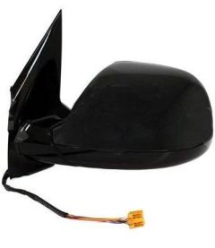 Volkswagen Transporter 2020-2024 Electric Heated Power Folding Black Cover Gloss Black Baseplate Wing Mirror Unit Passenger Side