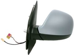 Volkswagen Transporter 2010-2016 Electric Heated Power Folding With FM/AM1 Radio Aerial Primed (Suitable for Painting) Wing Mirror Unit Passenger Side