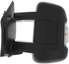 Peugeot Boxer 2022-2024 Electric Heated Medium Arm Black Wing Mirror Unit Passenger Side