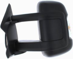 Peugeot Boxer 2022-2024 Electric Heated Long Arm Black Wing Mirror Unit Passenger Side