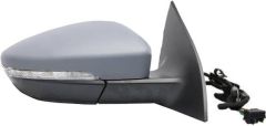Volkswagen Scirocco 2008-2014 Electric Heated Primed (Suitable for Painting) Wing Mirror Unit Driver Side