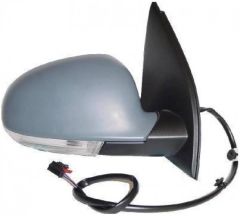 Volkswagen Golf 2003-2009 Electric Heated Power Folding With Puddle Lamp Primed (Suitable for Painting) Wing Mirror Unit Driver Side