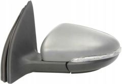 Volkswagen Golf 2009-2013 Electric Heated With Puddle Lamp Primed (Suitable for Painting) Wing Mirror Unit Passenger Side