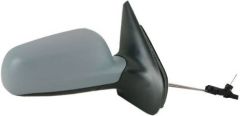 Volkswagen Golf 1997-2001 Manual (Cable Toggle) Clear Tinted Glass Primed (Suitable for Painting) Wing Mirror Unit Driver Side