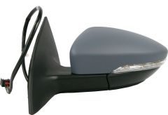 Volkswagen Passat CC 2008-2012 Electric Heated With Puddle Lamp & Memory Primed (Suitable for Painting) Wing Mirror Unit Passenger Side