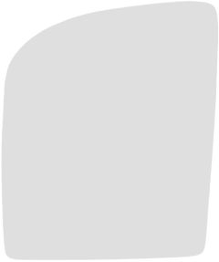 Volkswagen Crafter 2017-2025 Heated Clear Tinted Convex Upper Wing Mirror Glass Passenger Side