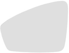 Volkswagen Tiguan 2021-2024 Heated Clear Tinted Convex Wing Mirror Glass Passenger Side