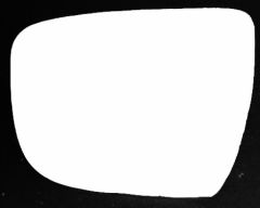 Nissan Qashqai 2014-2019 Clear Convex Stick On Wing Mirror Glass Passenger Side