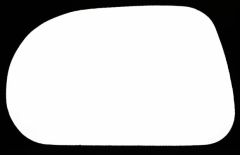 Fiat Marea 1996-2002 Clear Convex Stick On Wing Mirror Glass Passenger Side