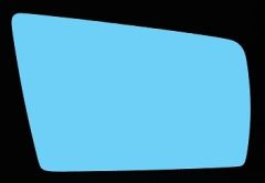 Mercedes E-Class 1995-1999 Blue Tinted Convex Stick On Wing Mirror Glass Driver Side