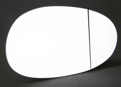Smart City 1999-2004 Clear Aspherical Stick On Wing Mirror Glass Driver Side
