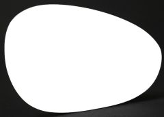 Fiat Punto 2012-2015 Clear Convex Stick On Wing Mirror Glass Driver Side
