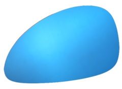Citroen C4 2004-2010 Blue Tinted Convex Stick On Wing Mirror Glass Passenger Side