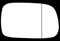 Lexus GS300 1997-2005 Clear Aspherical Stick On Wing Mirror Glass Driver Side