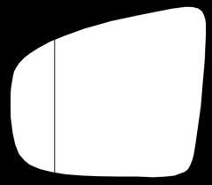 BMW X6 2008-2014 Clear Aspherical Stick On Wing Mirror Glass Passenger Side