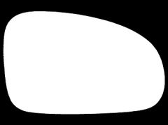 Daewoo Kalos 2002-2005 Clear Convex Stick On Wing Mirror Glass Driver Side
