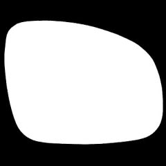 Skoda Roomster 2006-2015 Clear Convex Stick On Wing Mirror Glass Driver Side