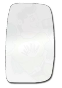 Fiat Scudo 2007-2016 Clear Convex (Single Glass Type) Stick On Wing Mirror Glass Passenger Side