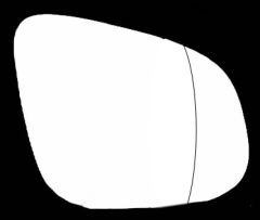 Renault Kangoo 2013-2019 Clear Aspherical Stick On Wing Mirror Glass Driver Side