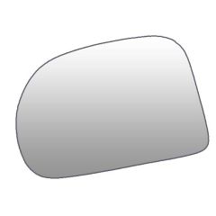 Hyundai Amica 2001-2008 Non-Heated Convex Wing Mirror Glass Passenger Side