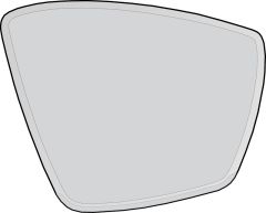 Skoda Kodiaq 2016-2021 Heated Clear Tinted Convex (Electro-Chromatic) Wing Mirror Glass Driver Side