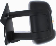 Peugeot Boxer 2006-2014 Manual Long Arm 16w Indicator Black Wing Mirror Unit Passenger Side