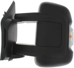 Citroen Relay 2014-2023 Electric Heated Medium Arm 16w Indicator Black Wing Mirror Unit Passenger Side