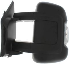 Peugeot Boxer 2006-2014 Electric Heated Medium Arm 5w Indicator Black Wing Mirror Unit Passenger Side