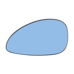 Citroen C4 2004-2010 Heated Blue Tinted Convex Wing Mirror Glass Passenger Side