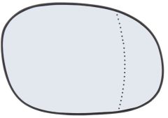 Peugeot 206 1998-2003 Heated Clear Tinted Aspherical Wing Mirror Glass Driver Side