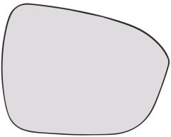 Nissan Qashqai 2024-2026 Non-Heated Clear Tinted Convex Wing Mirror Glass Driver Side