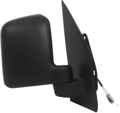 Ford Transit Connect 2009-2013 Manual (Cable Toggle) Twin Glass Black Wing Mirror Unit Driver Side