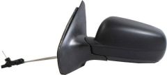 Volkswagen Bora 1998-2001 Manual (Cable Toggle) Clear Tinted Glass Black Wing Mirror Unit Passenger Side