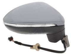 Volkswagen Touran 2015-2024 Electric Heated Primed (Suitable for Painting) Wing Mirror Unit Driver Side