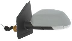 Volkswagen Polo 2005-2009 Manual (Cable Toggle) Primed (Suitable for Painting) Wing Mirror Unit Passenger Side
