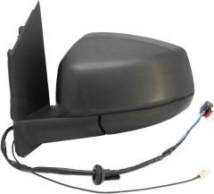 Volkswagen Caddy 2020-2025 Electric Heated Power Folding With AM/FM1 Radio Aerial Black Wing Mirror Unit Passenger Side