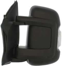 Peugeot Boxer 2006-2014 Electric Heated Power Folding Short Arm 5w Indicator Black Wing Mirror Unit Passenger Side