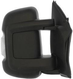 Peugeot Boxer 2006-2014 Electric Heated Short Arm With Temperature Sensor 5w Indicator Black Wing Mirror Unit Driver Side