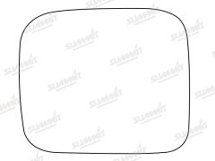 Isuzu Trooper 1992-2005 Clear Convex Stick On Wing Mirror Glass Passenger Side