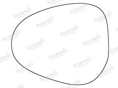 Lancia Ypsilon 2011-2015 Clear Convex Stick On Wing Mirror Glass Passenger Side