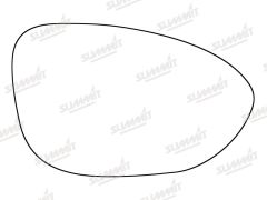 BMW Z4 2009-2013 Clear Convex Stick On Wing Mirror Glass Driver Side