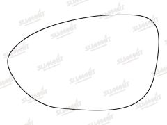 BMW Z4 2009-2013 Clear Convex Stick On Wing Mirror Glass Passenger Side