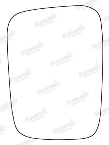 Isuzu Trooper 1983-1992 Clear Convex Stick On Wing Mirror Glass Driver Side