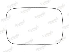 Ford Escort 1986-1990 Clear Convex Stick On Wing Mirror Glass Passenger Side