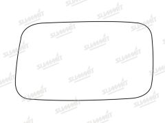 Fiat Cinquecento 1993-1995 Clear Convex Stick On Wing Mirror Glass Passenger Side