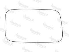 Fiat Cinquecento 1993-1995 Clear Convex Stick On Wing Mirror Glass Driver Side